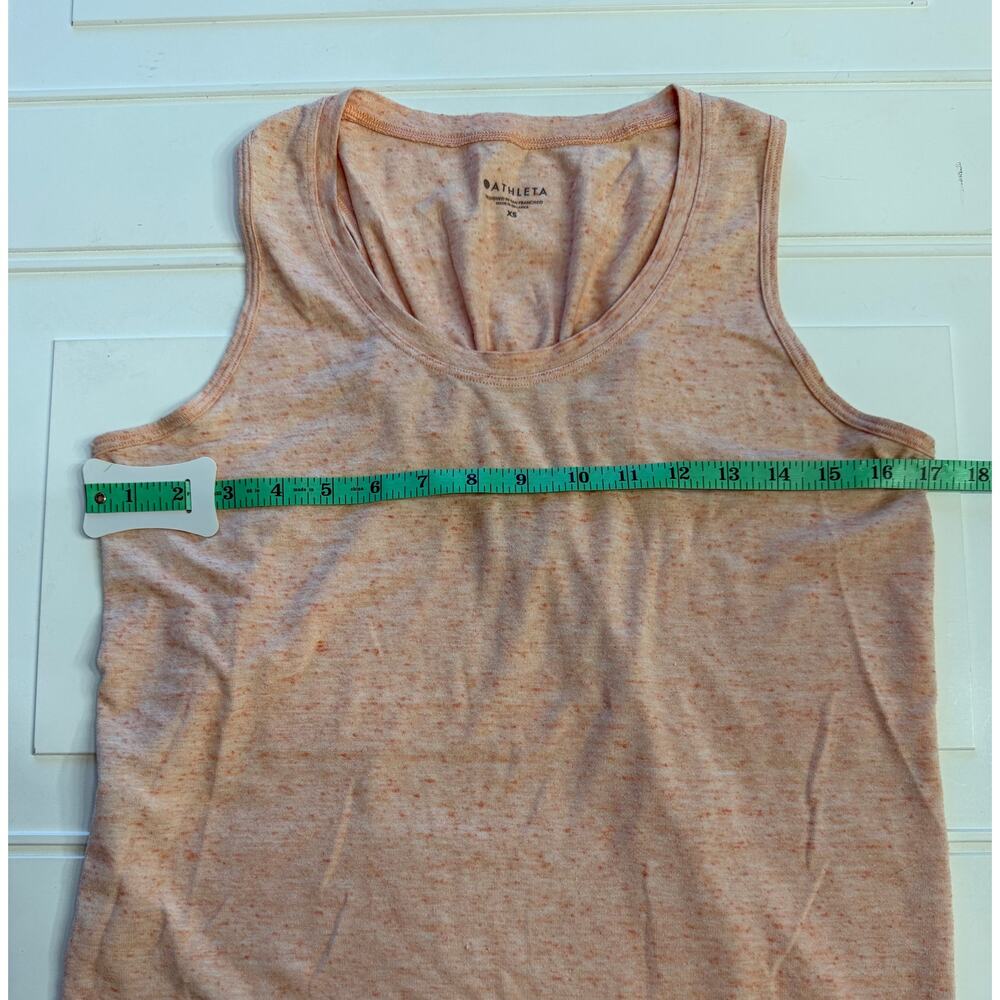 Athleta Womens Sz XS (Oversized) Peach Salmon Basic Tank Top Activewear - Picture 4 of 6